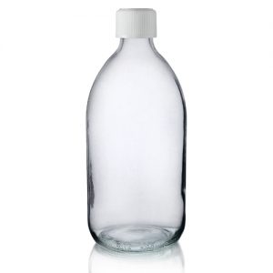 500ml Clear Glass Sirop Bottle w CRC