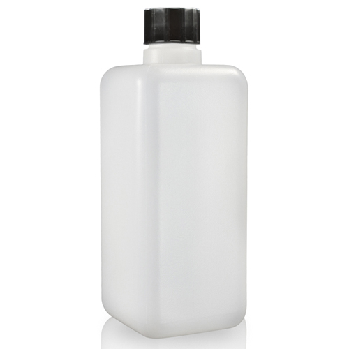 500ml Natural Square Plastic Bottle w bsc