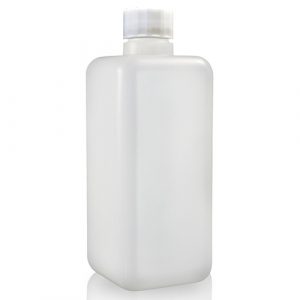 500ml Natural Square Plastic Bottle w wsc