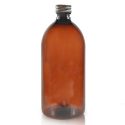 1000ml Amber Plastic Bottle With Aluminium Cap