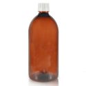 1000ml Amber sirop red band cap