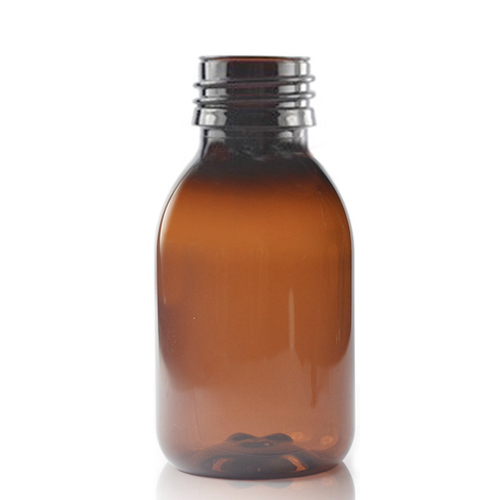 100ml Amber Plastic Bottle