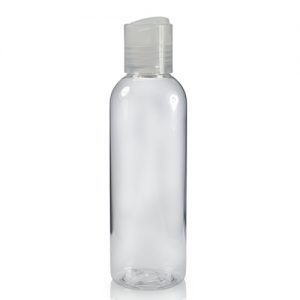 100ml Tall Boston Bottle with Natural Disc Top Cap