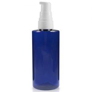 100ml Blue Plastic Bottle With Pump