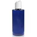 100ml Blue Bottle with white disc