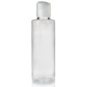 150ml Clear PET Tubular Bottle w Natural Disc Top Cap