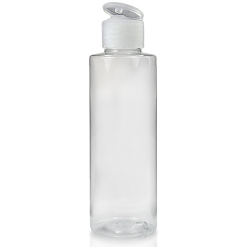 clear flip top water bottle