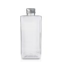 150ml Plastic square bottle with metal cap