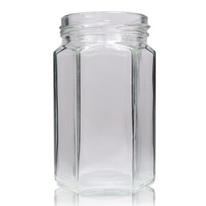 190ml Hexagonal Glass Jar