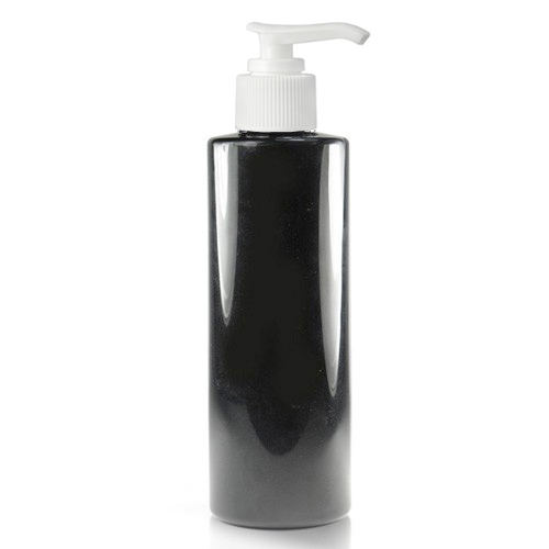 250ml Black bottle with white lotion