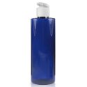 250ml Blue Plastic Bottle With Flip Top Cap