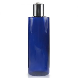 250ml Blue Plastic bottle With Disc Top Cap