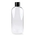 250ml Oval Bottle Black fliptop