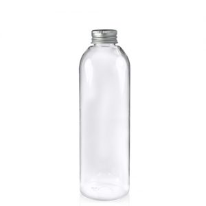 Clear plastic bottle