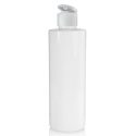 250ml Glossy White Plastic Bottle And Flip Top Cap