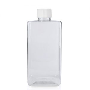 300ml Short Square PET Bottle with White Cap