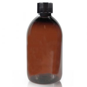 500ml Amber PET Plastic Sirop Bottle w bsc