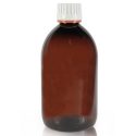 500ml Amber PET sirop bottle red band