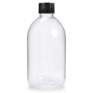 500ml Clear PET Plastic Sirop Bottle w bsc