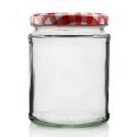 500ml Glass Food Jar Gingham lid