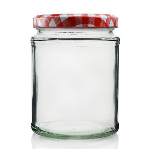 500ml Glass Food Jar Gingham lid