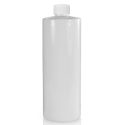 500ml White Glossy Bottle White Cap