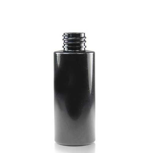 50ml Black Plastic Bottle