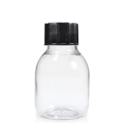 60ml Clear PET Plastic Sirop Bottle w bsc