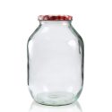 gallon jar gingham lid