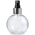 150ml Sphere Bottle silver black Spray