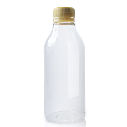 300ml Plastic juice bottle with gold lid