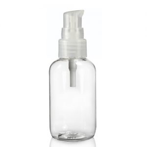 60ml Clear Plastic Bottle with Lotion Pump