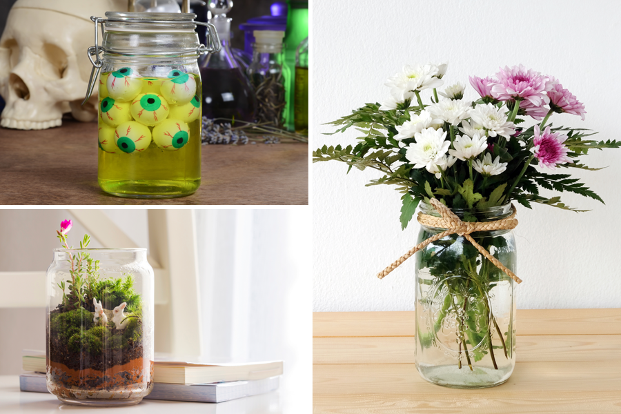 upcycling glass jars