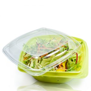 1000cc green Salad Bowl With Lid