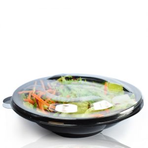 500cc black Salad Bowl With Lid