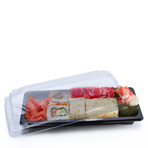 Medium sushi tray filled