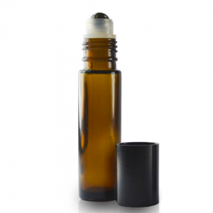 travel toiletry bottles 10ml amber glass roller