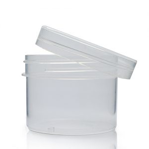 100ml Clear Plastic Jar With Screw Lid