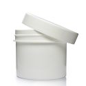 100ml White Plastic Jar With Screw Lid