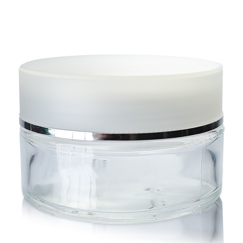 Glass deals cosmetics jars