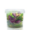 400ml Clear Plastic Food Pot With Lid