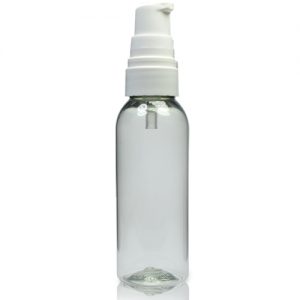 50ml rPET Boston Bottle With Lotion Pump