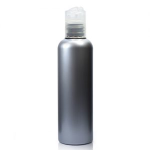 100ml Silver Plastic Bottle With Disc-Top Cap