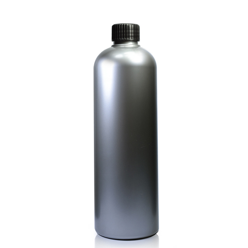 500ml Silver Plastic Bottle With Screw Cap