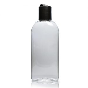 200ml Oval Plastic Bottle With Disc-Top Cap
