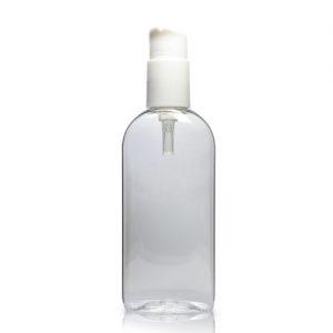 200ml Oval Plastic Bottle With Lotion Pump