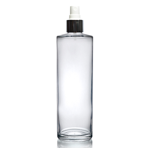 250ml Glass Bottle With Silver Spray