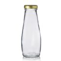 250ml Glass Juice Bottle With Gold Lid