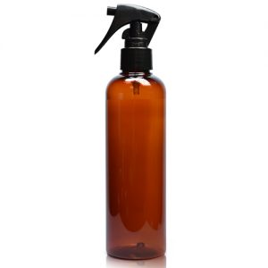 250ml Amber Plastic Bottle With Mini Trigger Spray