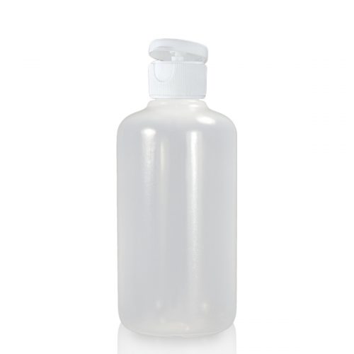 125ml LDPE Plastic Bottle & Flip Top Cap - Ideon - Sales@ideon.co.uk